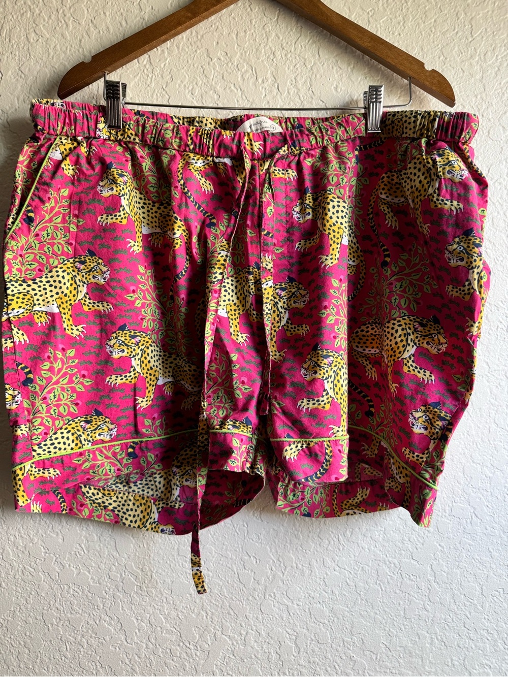 Printfresh Bagheera Pink Leopard Cotton Lounge Shorts